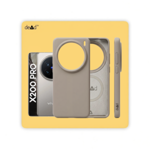 Silicone Back Cover for vivo X200 Pro (Stone Gray)