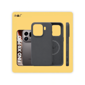 Silicone Back Cover for OPPO Find X9 Pro (Charcoal Black)