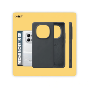 Silicone Back Cover for REDMI Note 15 SE 5G (Charcoal Black)