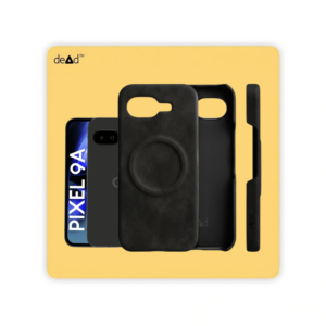 Suede Leather Back Cover for Google Pixel 9a (Black)
