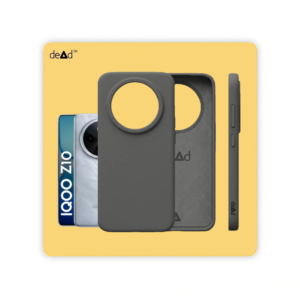 Silicone Back Cover for iQOO Z10 5G (Charcoal Black)