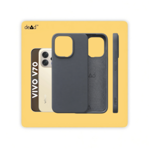 Silicone Back Cover for vivo V70 (Charcoal Black)