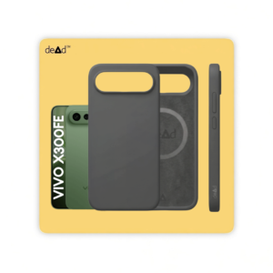 Silicone Back Cover for vivo X300 FE (Charcoal Black)