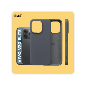Silicone Back Cover for vivo V70 Elite (Charcoal Black)