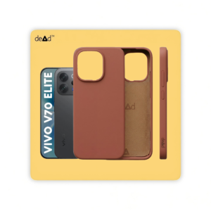 Silicone Back Cover for vivo V70 Elite (Saddle Brown)