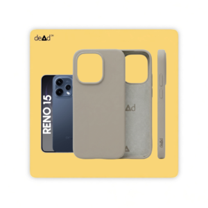 Silicone Back Cover for OPPO Reno15 5G (Stone Gray)