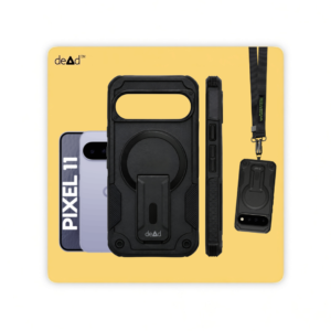 Rugged Back Cover for Google Pixel 11 with Cross-Body Lanyard (Black)