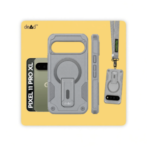 Rugged Back Cover for Google Pixel 11 Pro XL with Cross-Body Lanyard (Grey)
