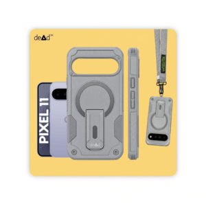 Rugged Back Cover for Google Pixel 11 with Cross-Body Lanyard (Grey)