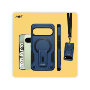 Rugged Back Cover for Google Pixel 10 Pro with Cross-Body Lanyard (Navy Blue)