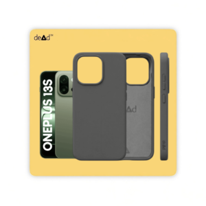 Silicone Back Cover for OnePlus 13S (Charcoal Black)