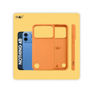 Silicone Back Cover for Nothing Phone 4b (Pastel Orange)
