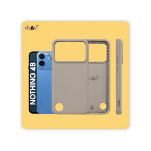 Silicone Back Cover for Nothing Phone 4b (Stone Gray)