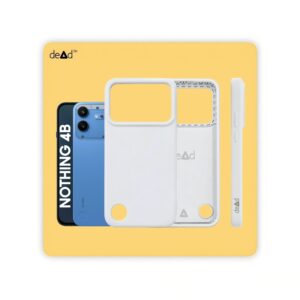 Silicone Back Cover for Nothing Phone 4b (White)