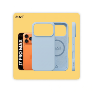 Silicone Back Cover for Apple iPhone 17 Pro Max (Mist Blue)